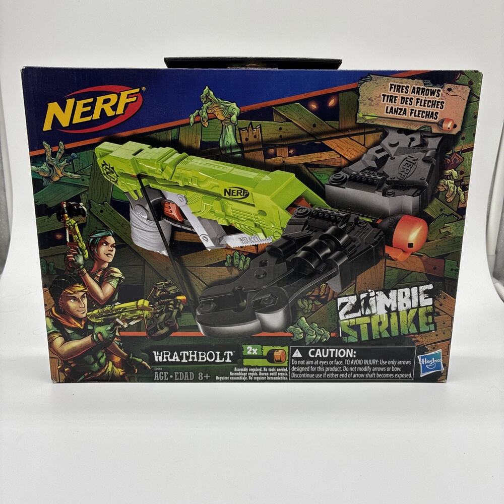 NERF Zombie Strike Wrathbolt Crossbow Black/Green BRAND NEW SEALED
